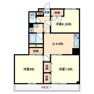 ドービエール壱番館【4階】の間取り