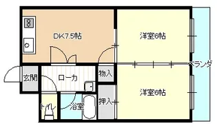 BETTER R 城東【4階】の間取り