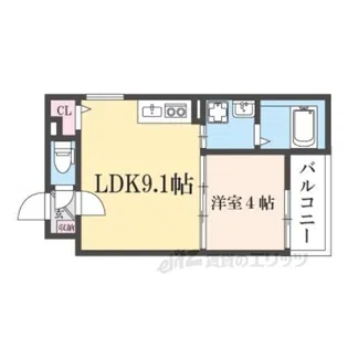 LIX大和田駅前【4階】の間取り