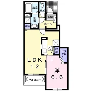 サン・ブリーゼ【1階】の間取り