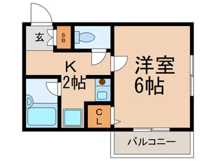 クラウンハウス【3階】の間取り