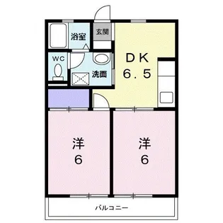 サザンコート【1階】の間取り