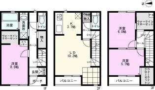 グランセットメゾン戸田I【1階】の間取り