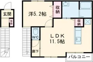 LIVELE FINE深谷駅前(リーブルファイン)【2階】の間取り