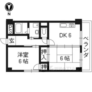 ジョグコート【1階】の間取り