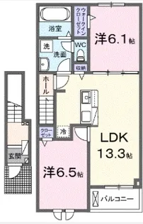 ナイス ハッシーII【2階】の間取り