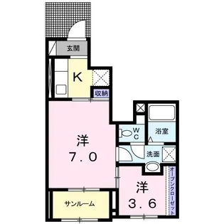 エアリー フォーリスト【1階】の間取り
