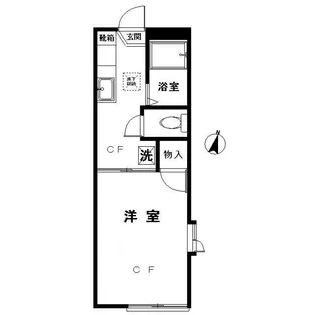 クレール三宿A棟【1階】の間取り