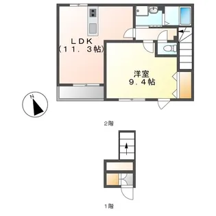 サンモール【2階】の間取り