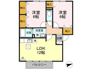 ロイヤルガーデンA棟の間取り