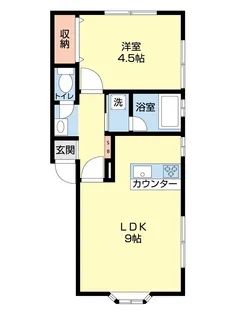 ヴァンベール八橋【2階】の間取り