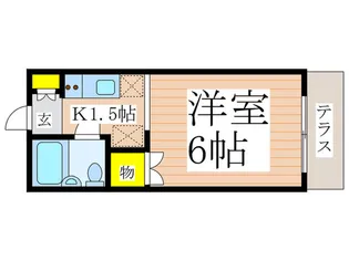 ガ-デンクオ-ツ花小金井【1階】の間取り