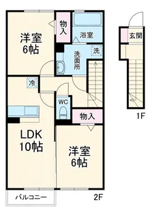 プラステート【2階】の間取り