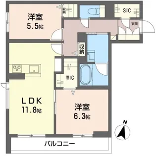バエル【2階】の間取り