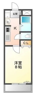 カーサ・ルセリート【2階】の間取り