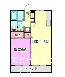 グランデサカイA棟【1階】の間取り