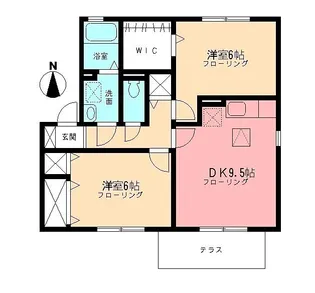 ルミエールSOGA【1階】の間取り