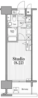ガーラ グランディ森下【8階】の間取り