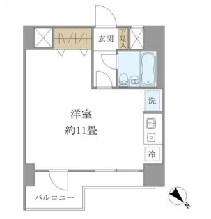 プラス・ワン横浜【7階】の間取り