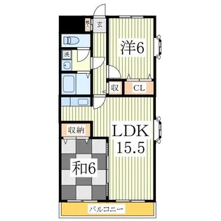 カームヤタ藤第三【3階】の間取り