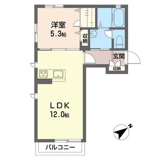 Villa West【2階】の間取り