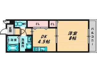 リバーサイド・ルーチェ【2階】の間取り