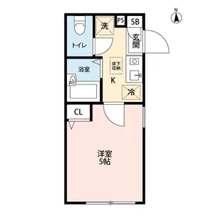 バーミープレイス東伏見【1階】の間取り