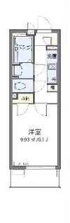 クレイノ与野【3階】の間取り
