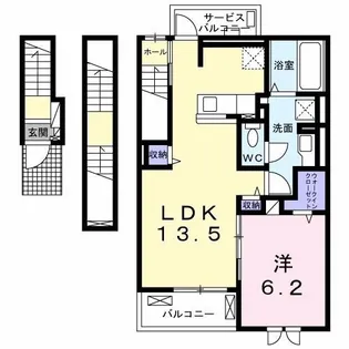 ラシュレII【3階】の間取り