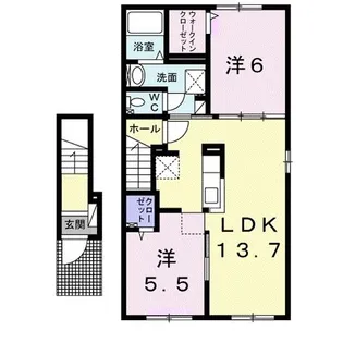 ヴィラK V【2階】の間取り