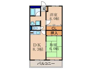 グランド-ル藤森【3階】の間取り
