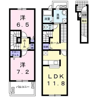シェリンフォード尾道【2階】の間取り