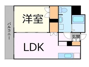 ラフィネタワー札幌南3条【16階】の間取り