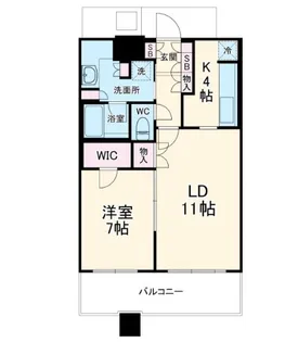 パークタワー横浜ステーションプレミア【15階】の間取り