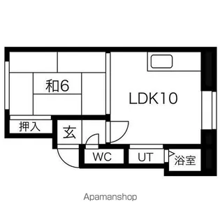 リバーサイド新川【1階】の間取り
