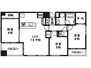 DIVA天満橋【5階】の間取り