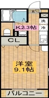 リブレリア習志野【2階】の間取り