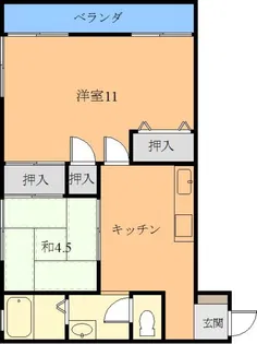 永幸ハイツ【2階】の間取り