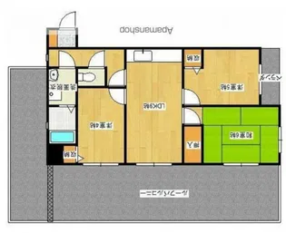 ジーエムコーポ八千代台【4階】の間取り