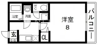 パルティールメゾン【1階】の間取り
