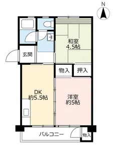 UR岩倉【1階】の間取り
