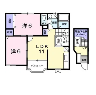 ファインヴィラA【2階】の間取り
