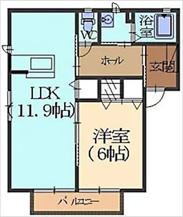 ソレイユ【2階】の間取り
