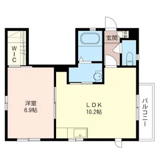 ◆サンライフわかば シャーメゾン【1階】の間取り