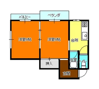 ハイツK【2階】の間取り