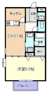 スプランドール戸田【3階】の間取り