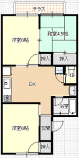 アーバン鏡山【2階】の間取り