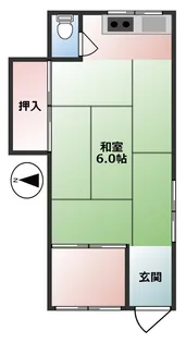 中村荘【1階】の間取り