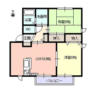 グランシードユウ【2階】の間取り