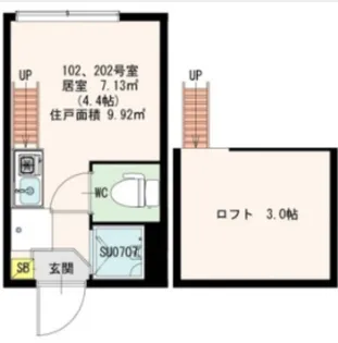 Stage中野III【2階】の間取り